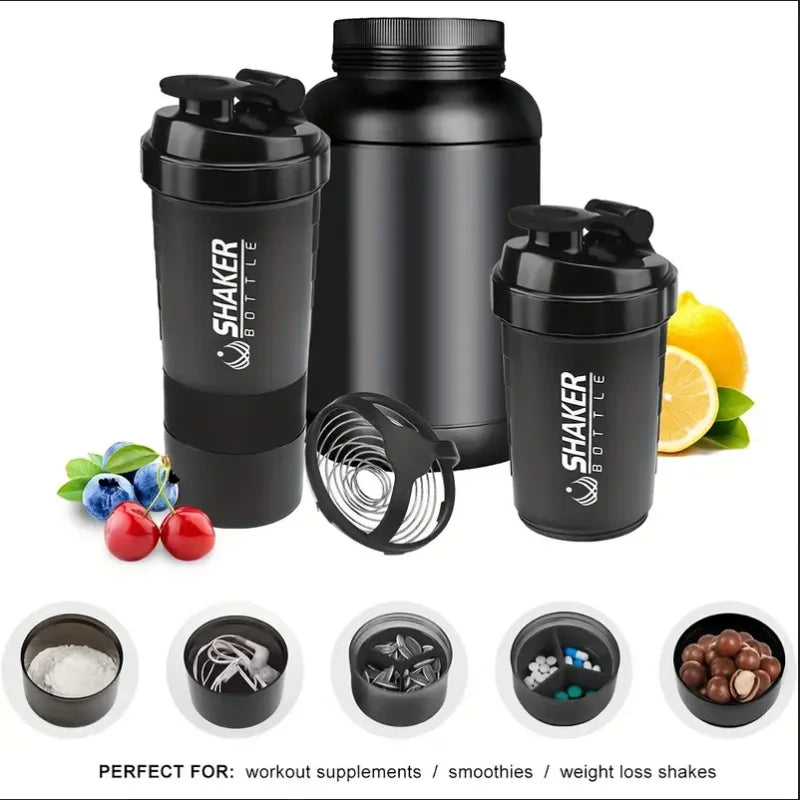 2 Tiers Shaker Bottle