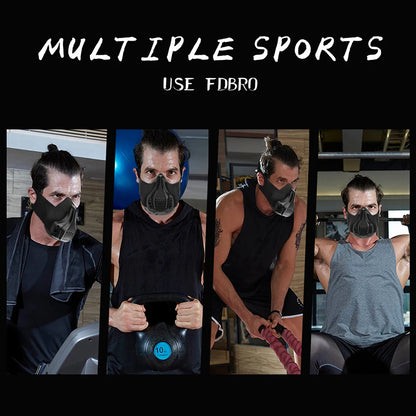 Adjustable Sports Mask, 48 Breathing Levels
