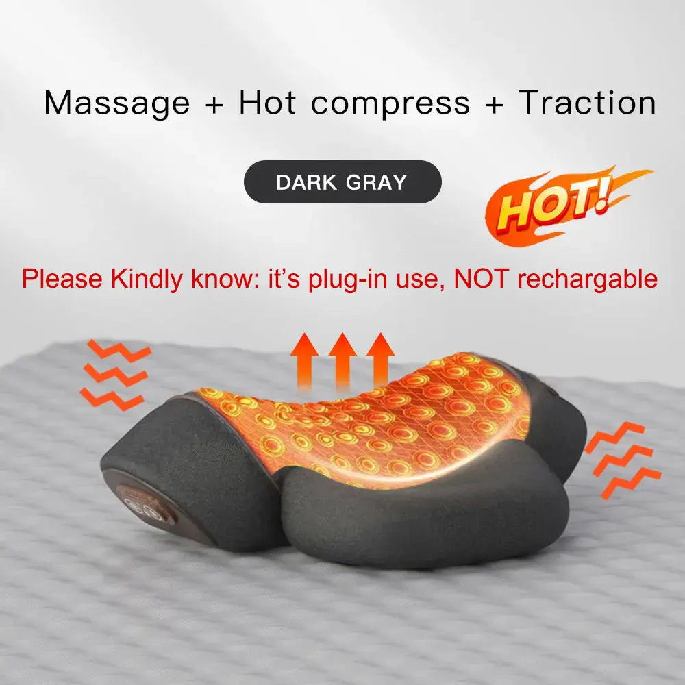 Electric Massage Pillow, Heating & Vibration