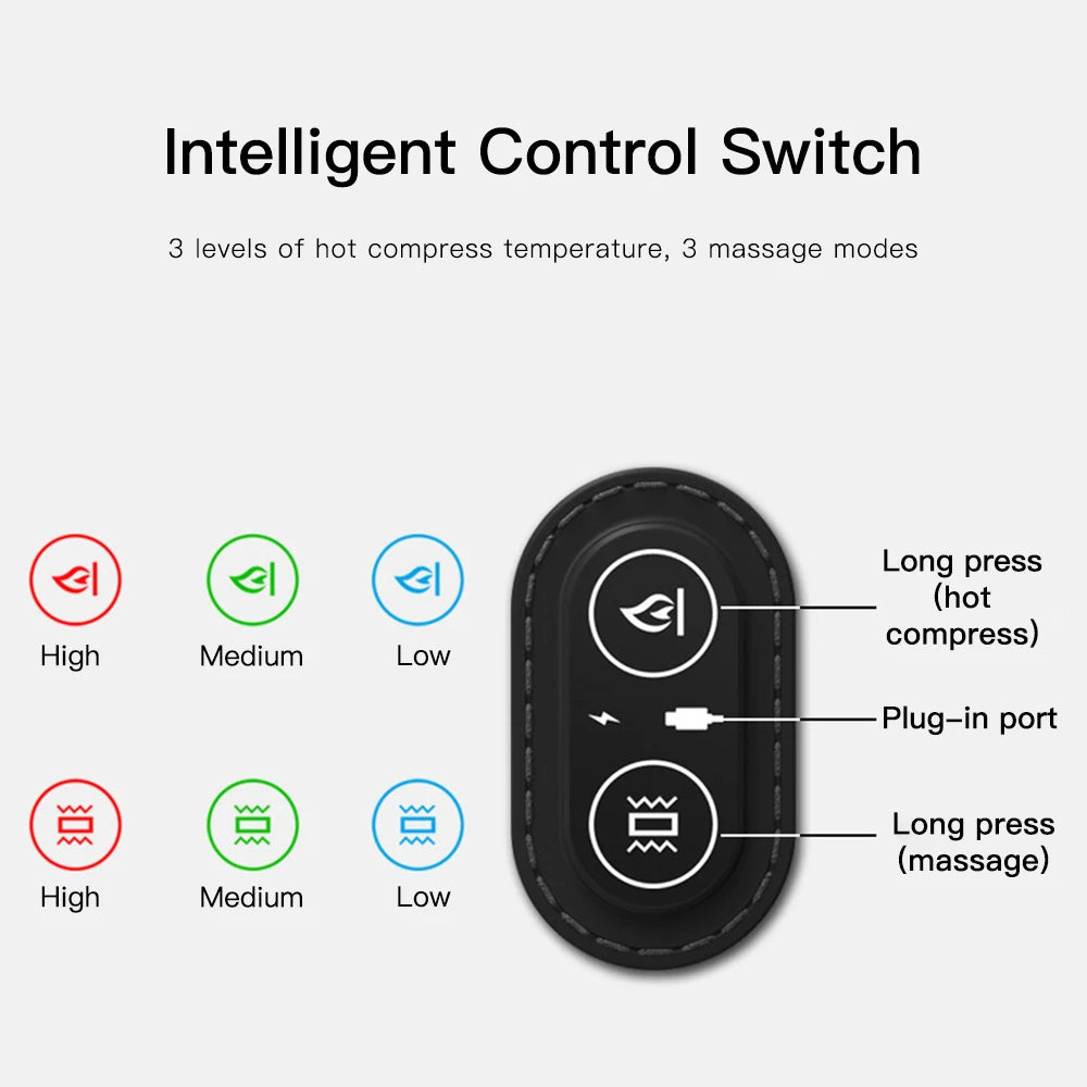 Electric Massage Pillow, Heating & Vibration
