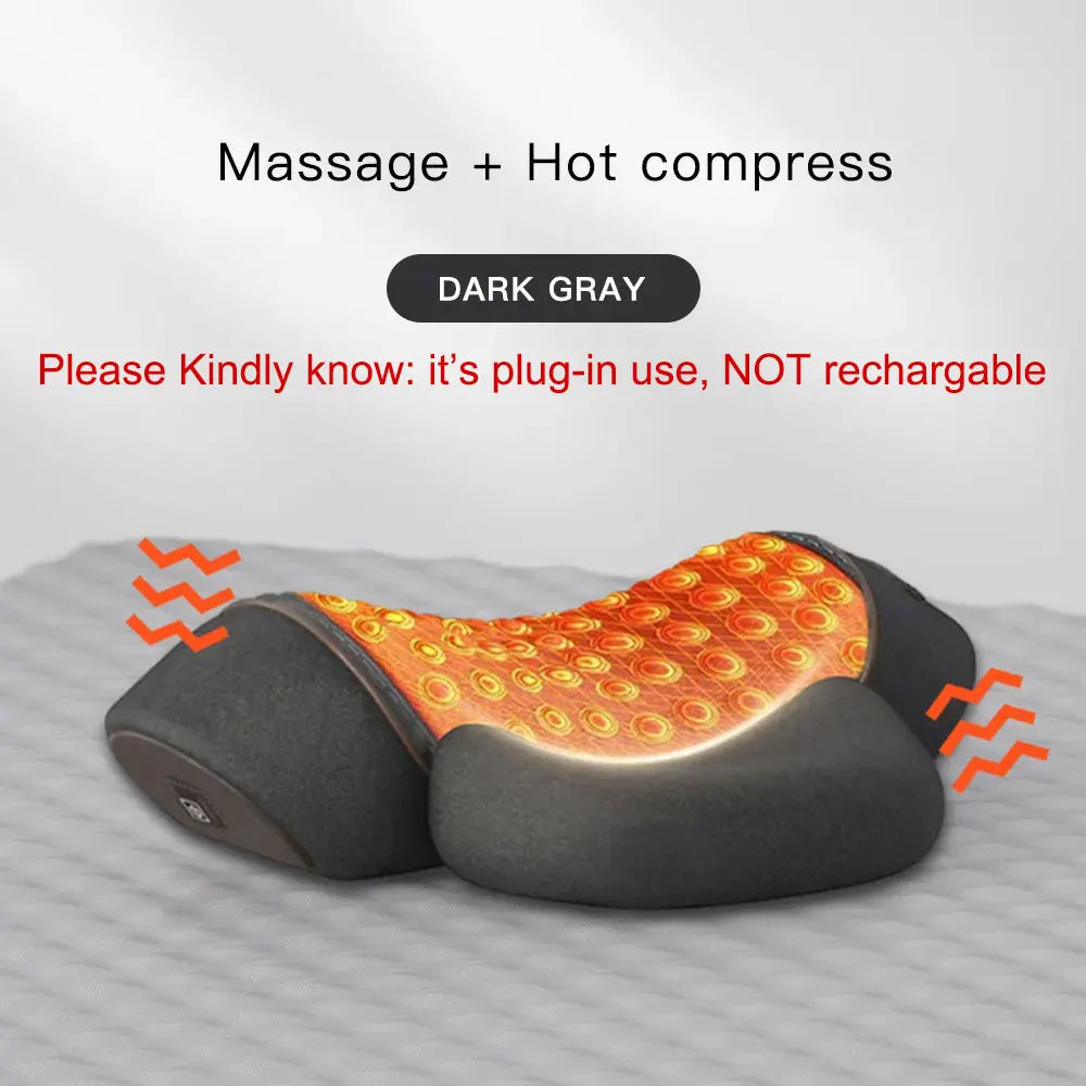 Electric Massage Pillow, Heating & Vibration