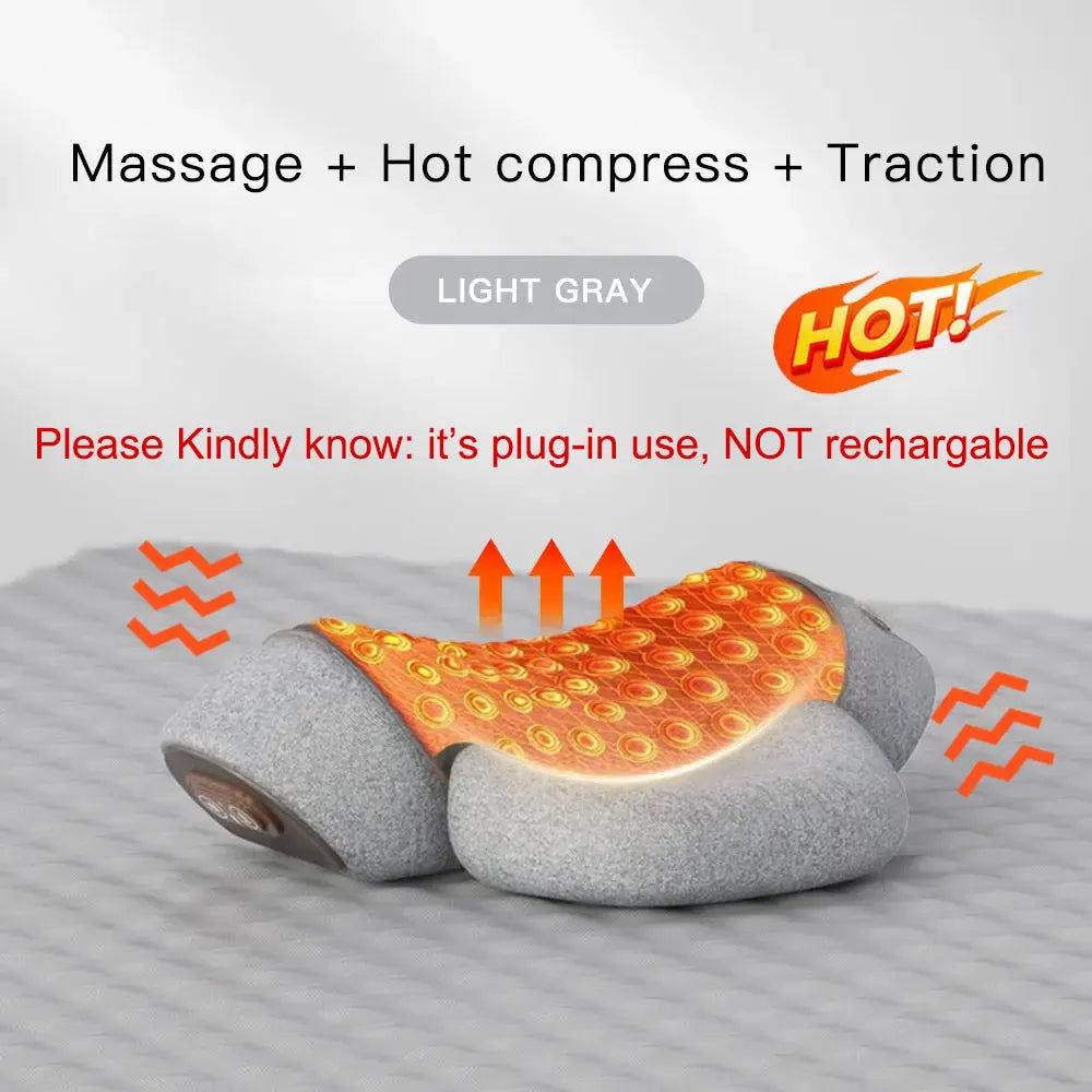 Electric Massage Pillow, Heating & Vibration
