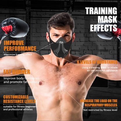 Adjustable Sports Mask, 48 Breathing Levels